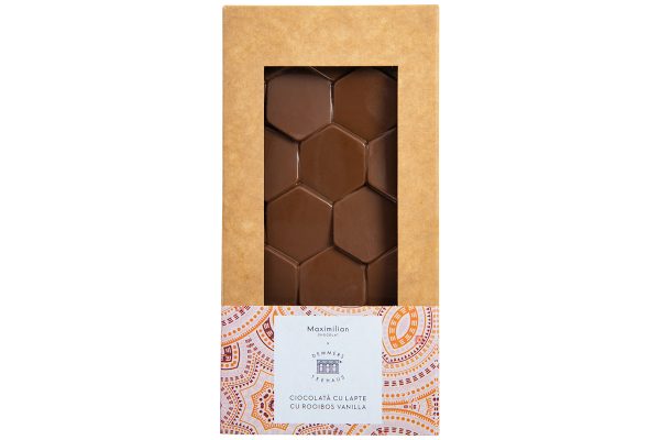 TABLETA CIOCOLATĂ CU LAPTE ROOIBOS VANILLA 100 gr